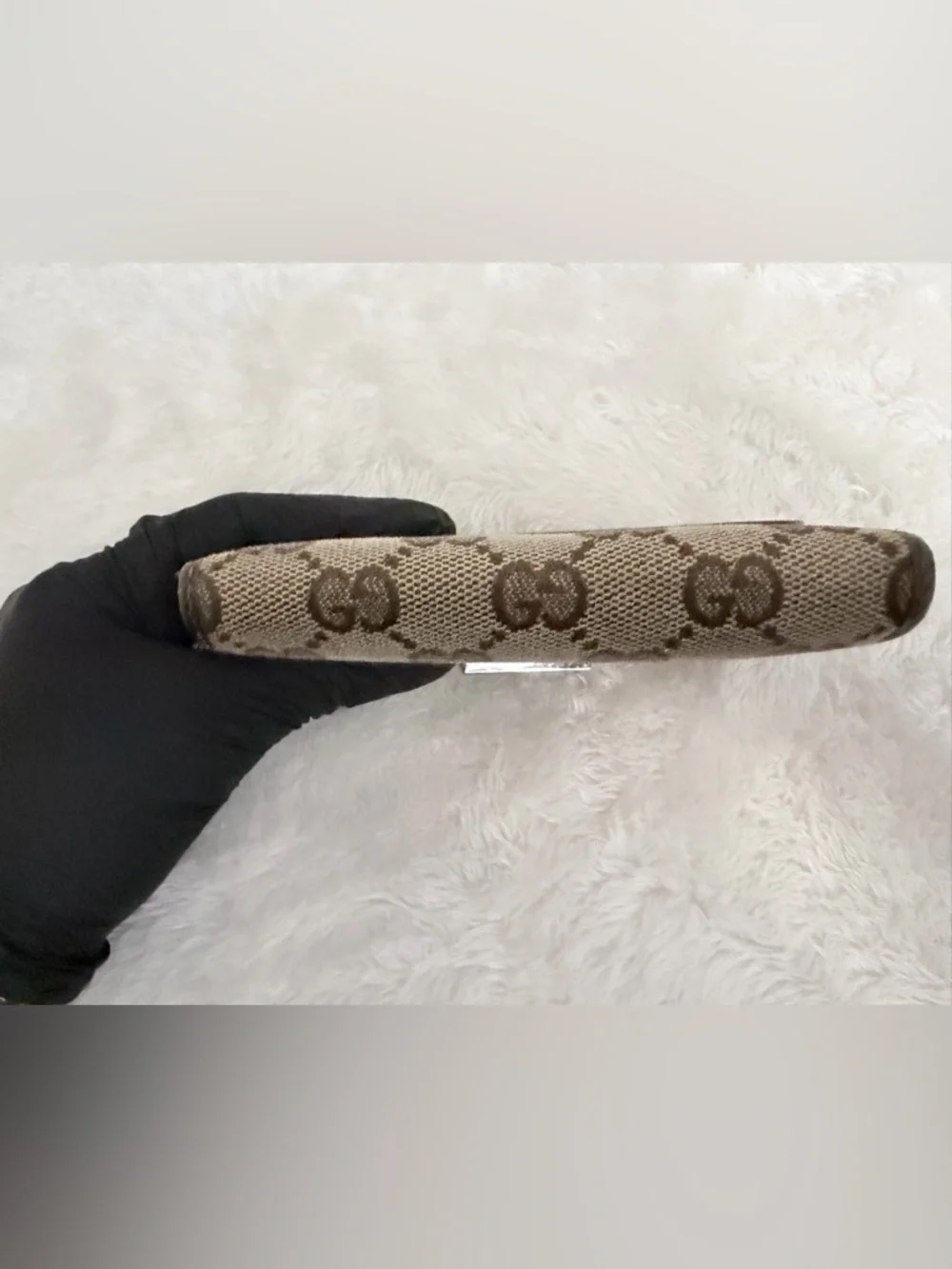 Gucci Brown Beige GG Canvas Bifold Wallet - Picture 8 of 13